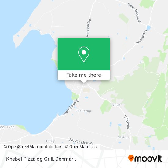 Knebel Pizza og Grill map