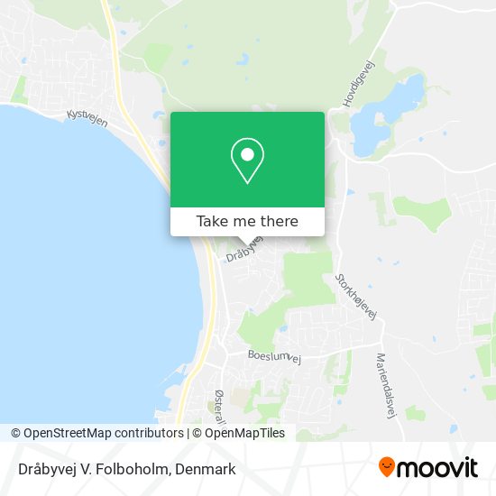 Dråbyvej V. Folboholm map
