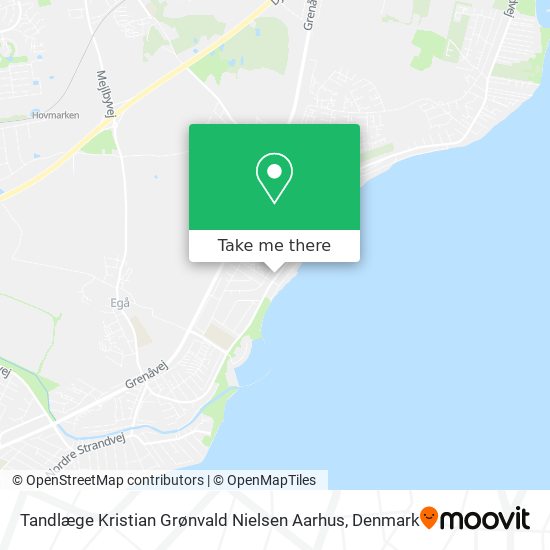 Tandlæge Kristian Grønvald Nielsen Aarhus map