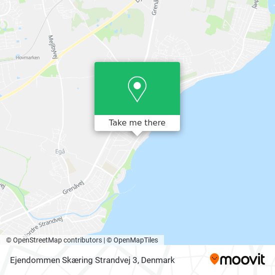 Ejendommen Skæring Strandvej 3 map