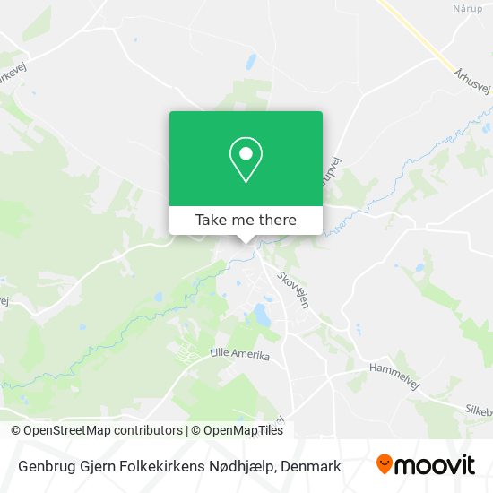 Genbrug Gjern Folkekirkens Nødhjælp map