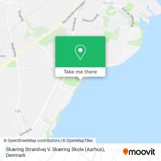 Skæring Strandvej V. Skæring Skole (Aarhus) map