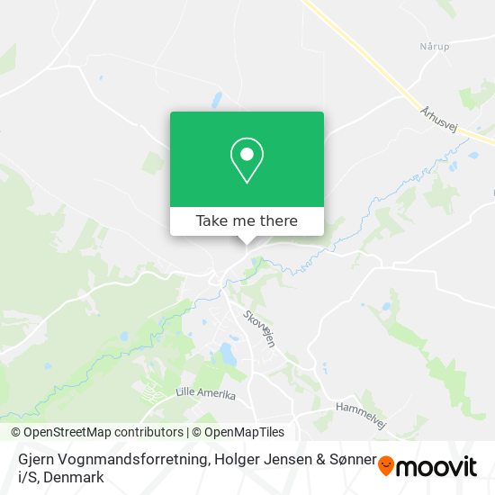 Gjern Vognmandsforretning, Holger Jensen & Sønner i / S map
