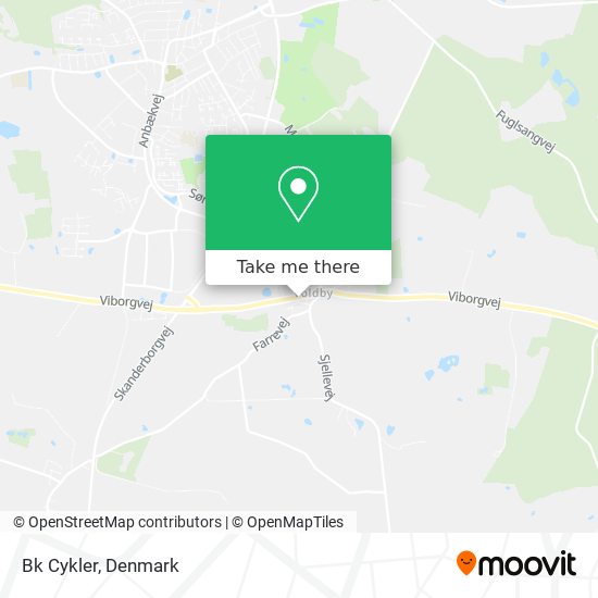 How to get to Bk Cykler in Favrskov by or