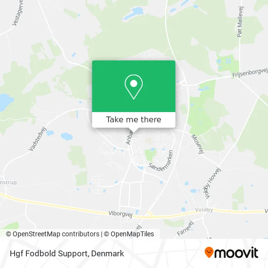 Hgf Fodbold Support map