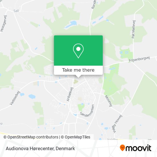 Audionova Hørecenter map