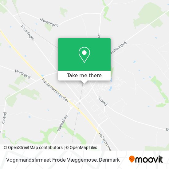 Vognmandsfirmaet Frode Væggemose map