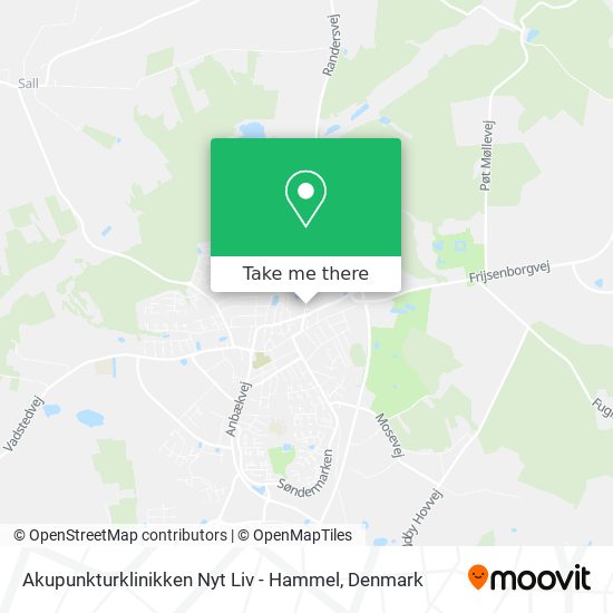 Akupunkturklinikken Nyt Liv - Hammel map