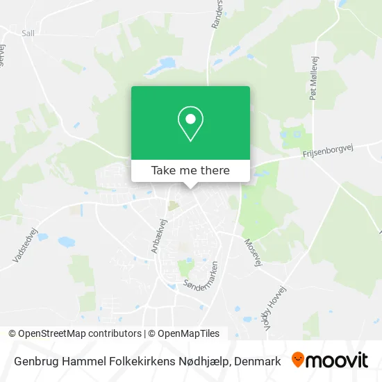 Genbrug Hammel Folkekirkens Nødhjælp map