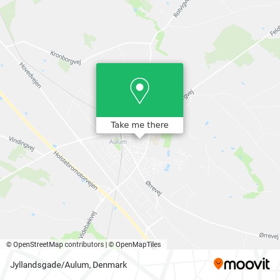 Jyllandsgade/Aulum map