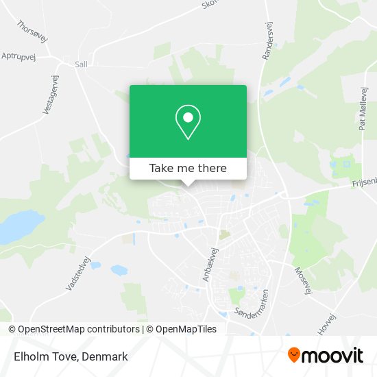 Elholm Tove map