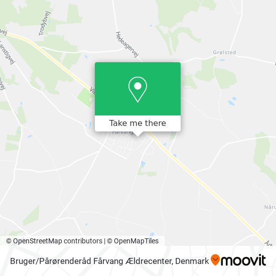 Bruger / Pårørenderåd Fårvang Ældrecenter map