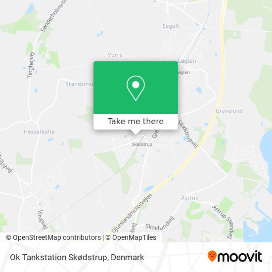 Ok Tankstation Skødstrup map