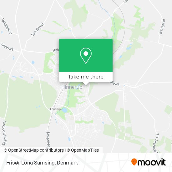 Frisør Lona Samsing map