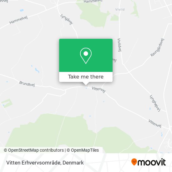 Vitten Erhvervsområde map