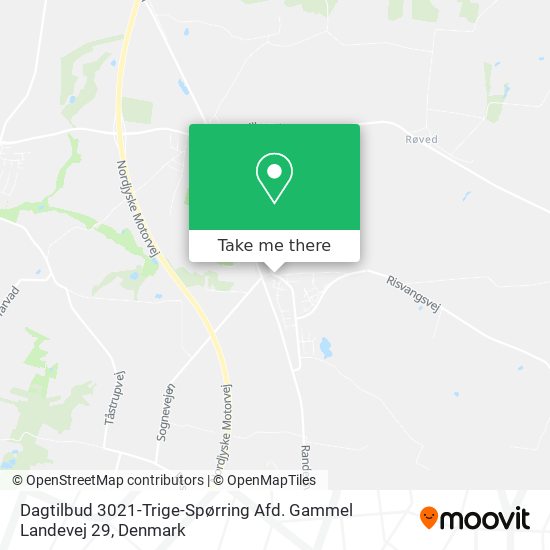 Dagtilbud 3021-Trige-Spørring Afd. Gammel Landevej 29 map
