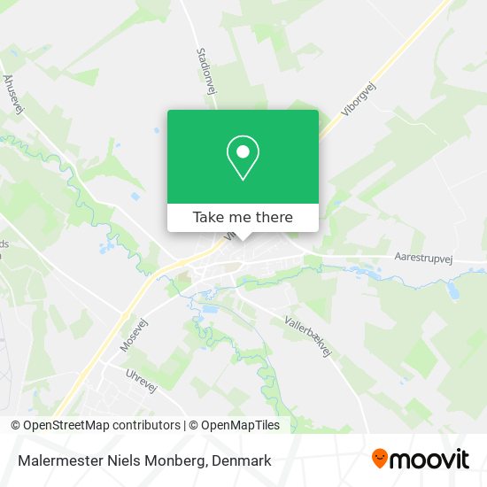 Malermester Niels Monberg map