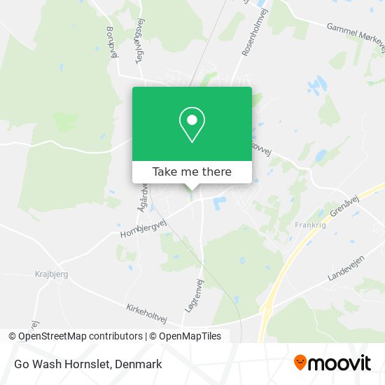 Go Wash Hornslet map