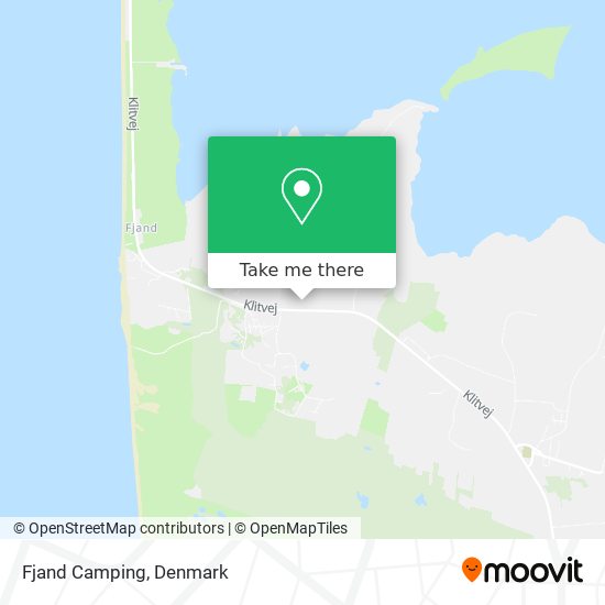 Fjand Camping map