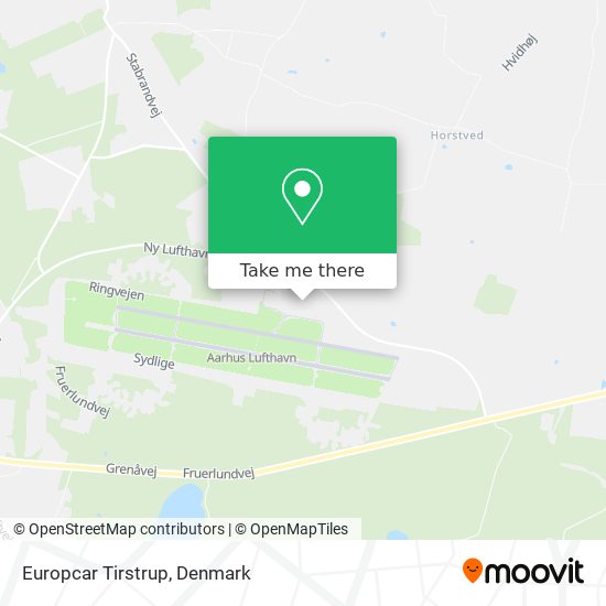 Europcar Tirstrup map