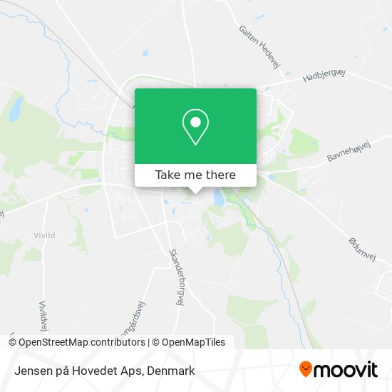 Jensen på Hovedet Aps map