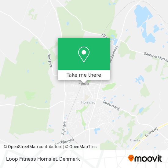 Loop Fitness Hornslet map