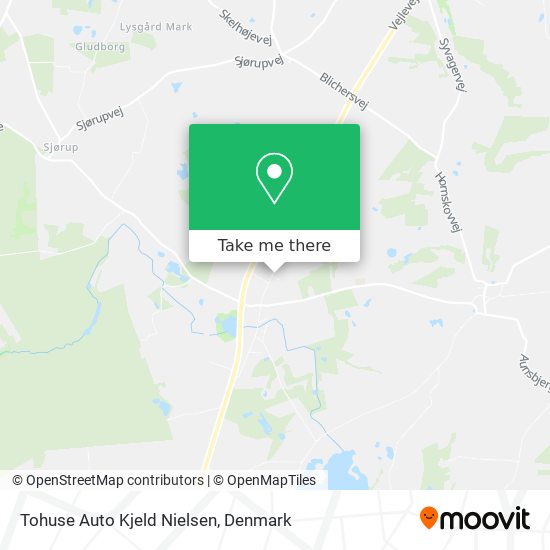 Tohuse Auto Kjeld Nielsen map