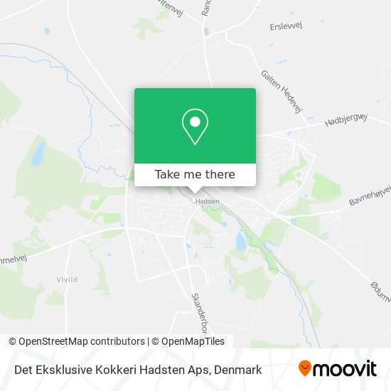 Det Eksklusive Kokkeri Hadsten Aps map