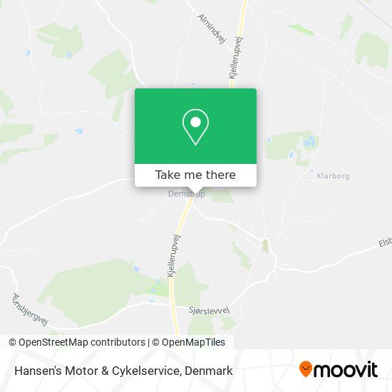 Hansen's Motor & Cykelservice map