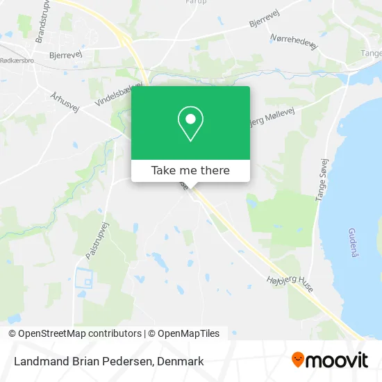 Landmand Brian Pedersen map
