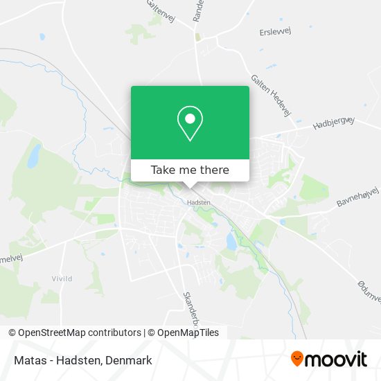 Matas - Hadsten map