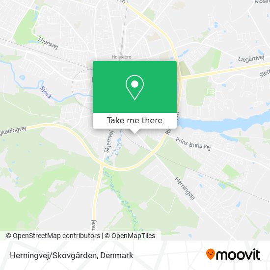 Herningvej/Skovgården map