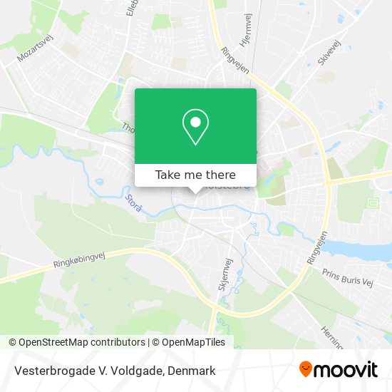 Vesterbrogade V. Voldgade map