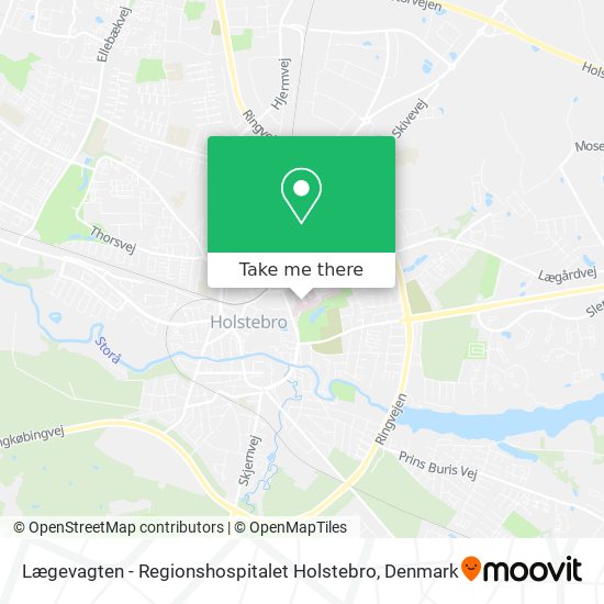 Lægevagten - Regionshospitalet Holstebro map