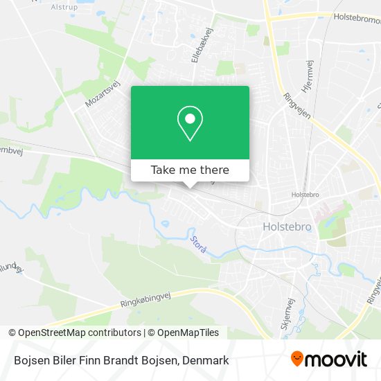 Bojsen Biler Finn Brandt Bojsen map