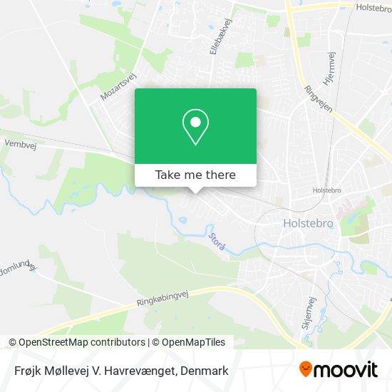 Frøjk Møllevej V. Havrevænget map
