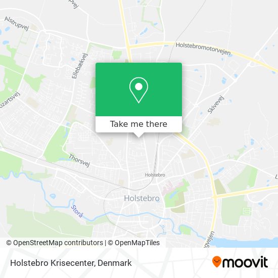 Holstebro Krisecenter map