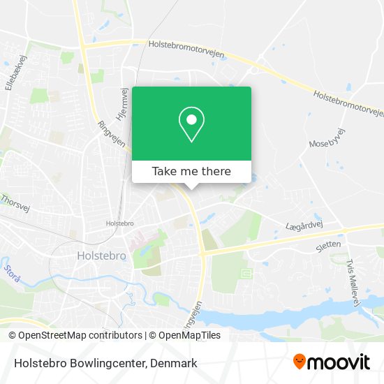 Holstebro Bowlingcenter map