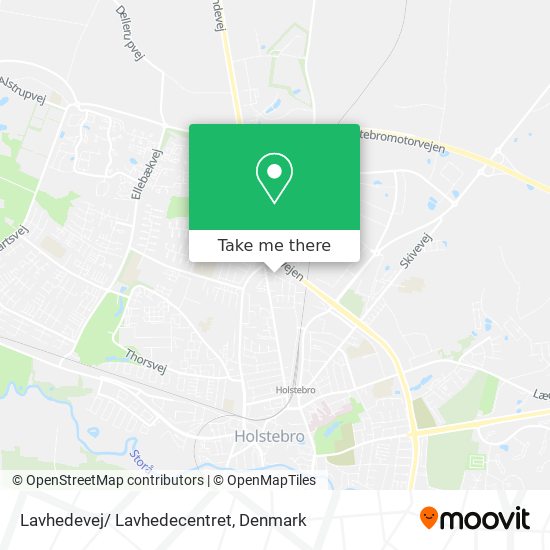 Lavhedevej/ Lavhedecentret map