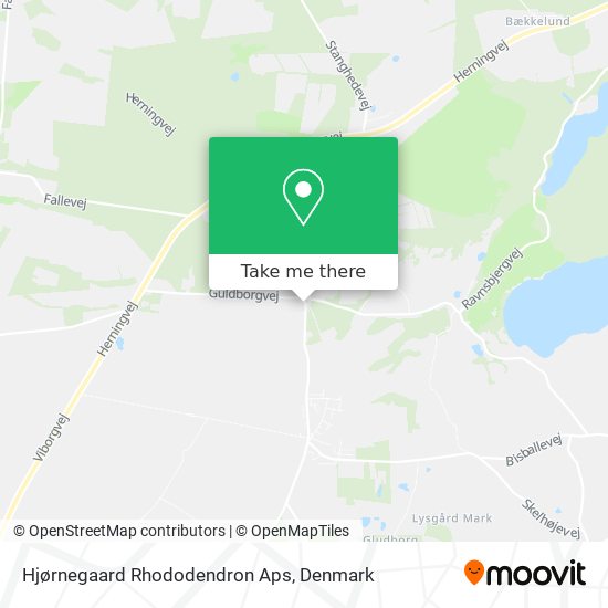 Hjørnegaard Rhododendron Aps map