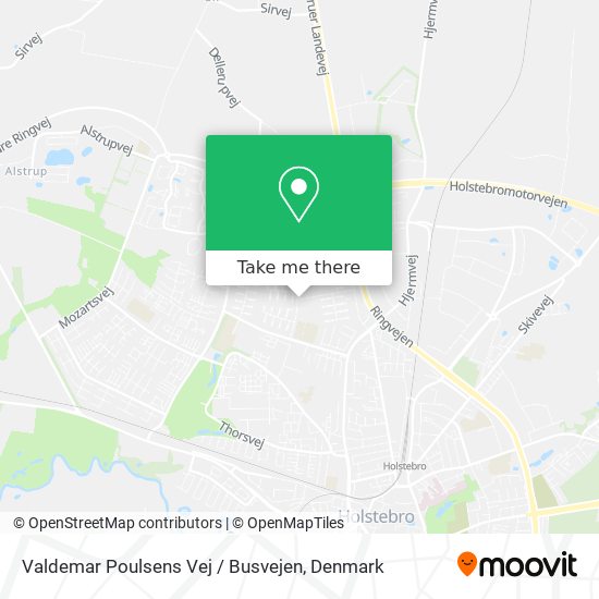 Valdemar Poulsens Vej / Busvejen map