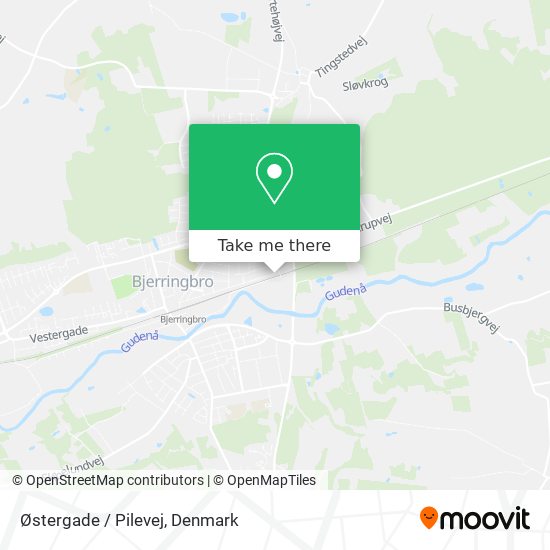 Østergade / Pilevej map