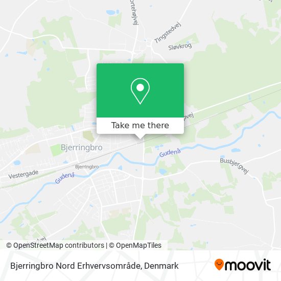 Bjerringbro Nord Erhvervsområde map