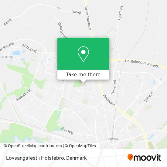 Lovsangsfest i Holstebro map