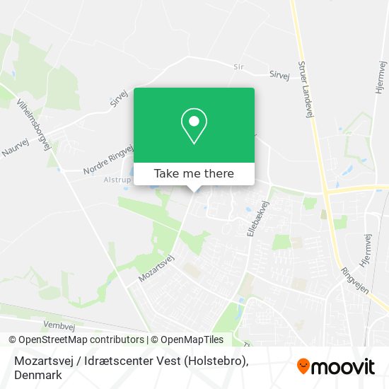 Mozartsvej / Idrætscenter Vest (Holstebro) map
