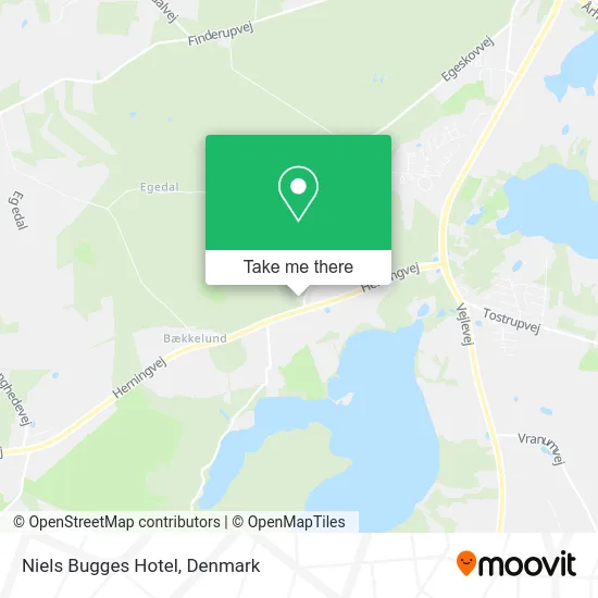 Niels Bugges Hotel map