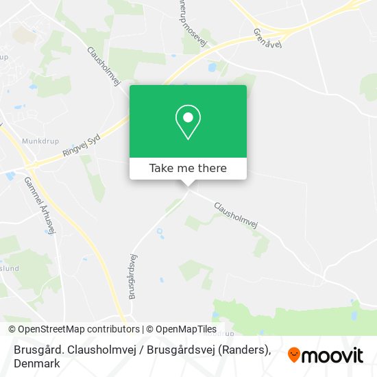 Brusgård. Clausholmvej / Brusgårdsvej (Randers) map