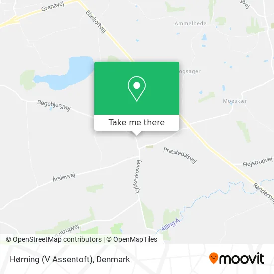 Hørning (V Assentoft) map