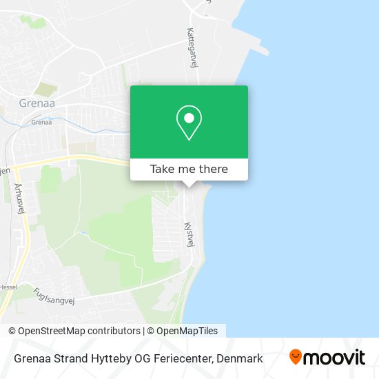 Grenaa Strand Hytteby OG Feriecenter map