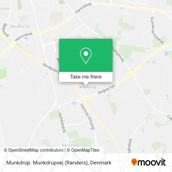 Munkdrup. Munkdrupvej (Randers) map